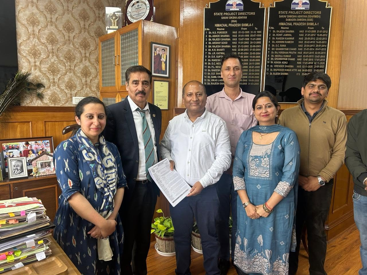 Memorandum submitted to State Project Director, Samagra Shiksha
