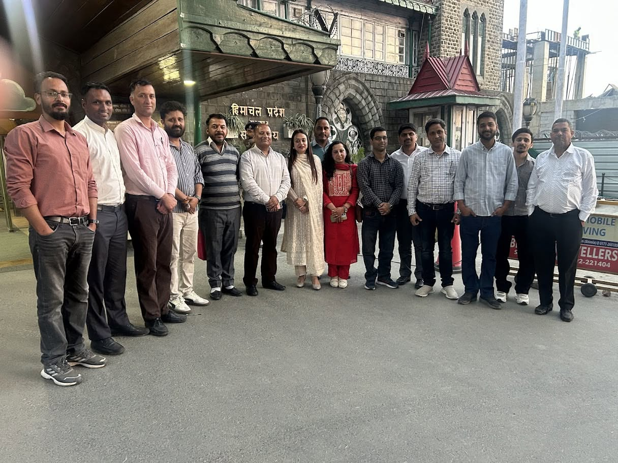 Members at the H.P. Secretariat, Shimla
